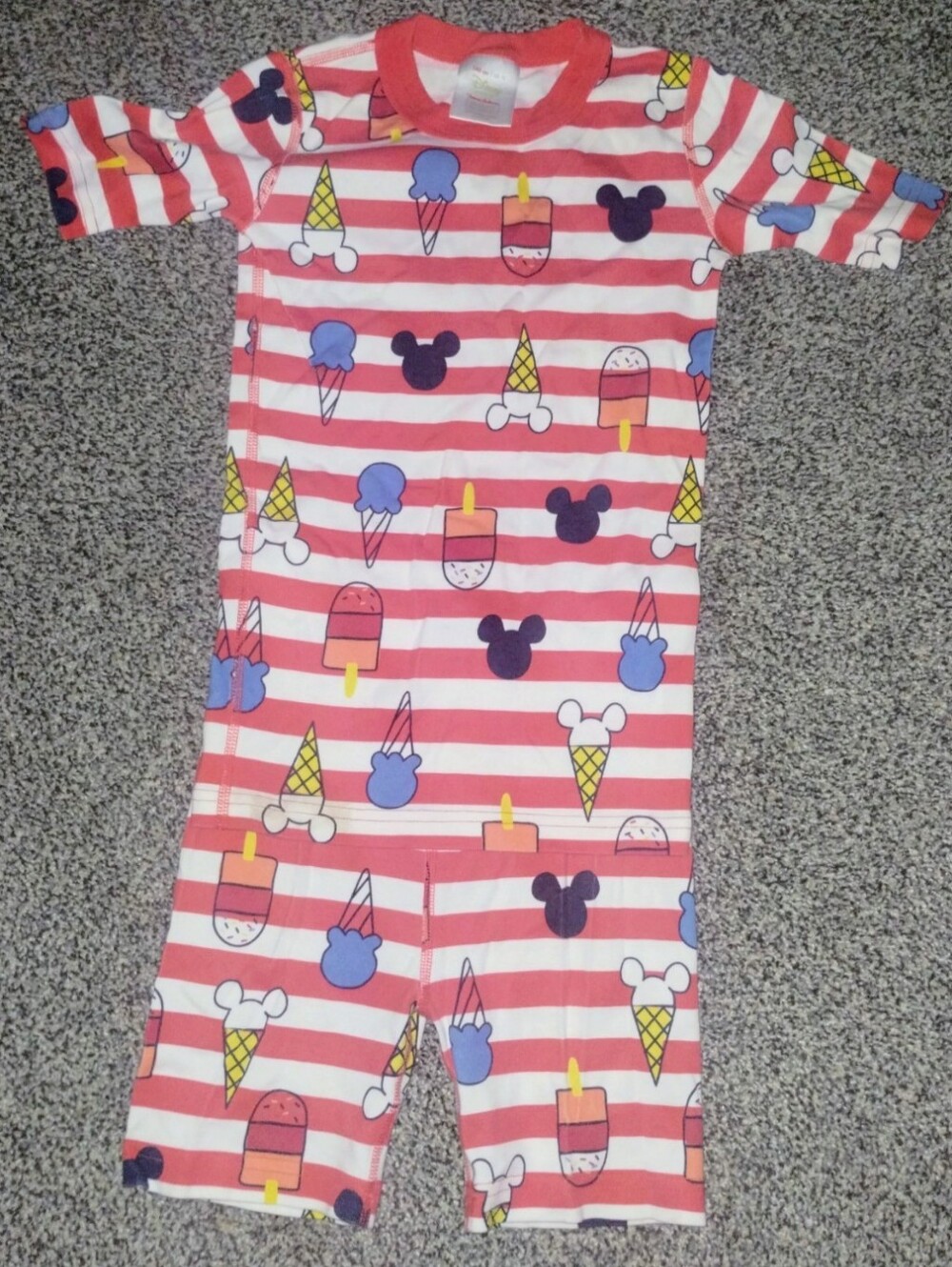 Hanna Andersson Mickey Mouse Ice Cream Short Johns Size 10